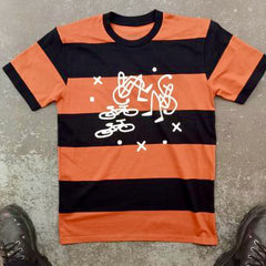 BIKE - ORANGE STRIPE T