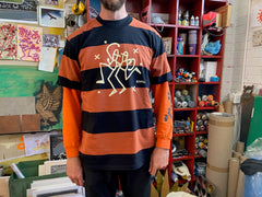 MATES ORANGE STRIPE T